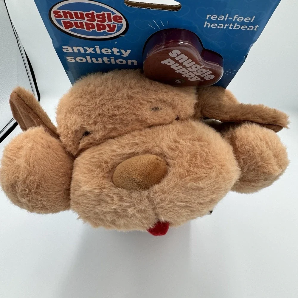 Original Snuggle Puppy Heartbeat Stuffed Toy Dogs Anxiety - Brown - New - Picture 2 of 7